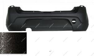 Бампер задний RENAULT Sandero крашеный Noir nachre 676 Черная жемчужина 2008-2013 BodyParts