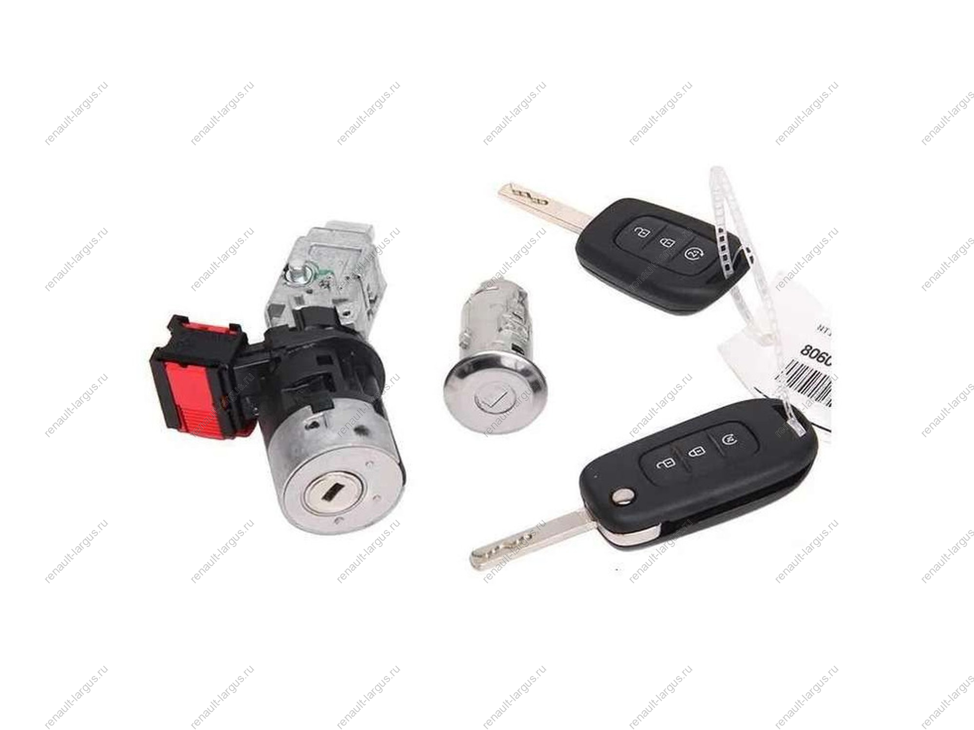 Замок зажигания RENAULT Logan/Lada Largus (1шт личинка двери , 2 ключа) Renault