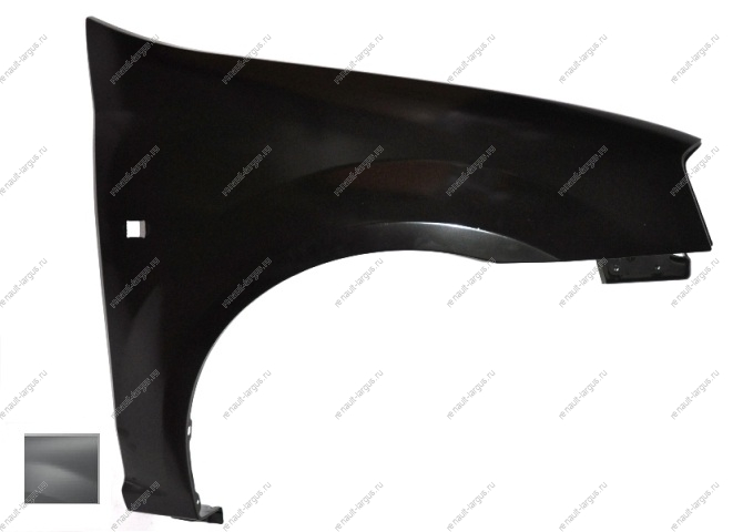 Крыло переднее правое RENAULT Logan/Рено Логан крашеное D69 Gris platine Серая платина Начало