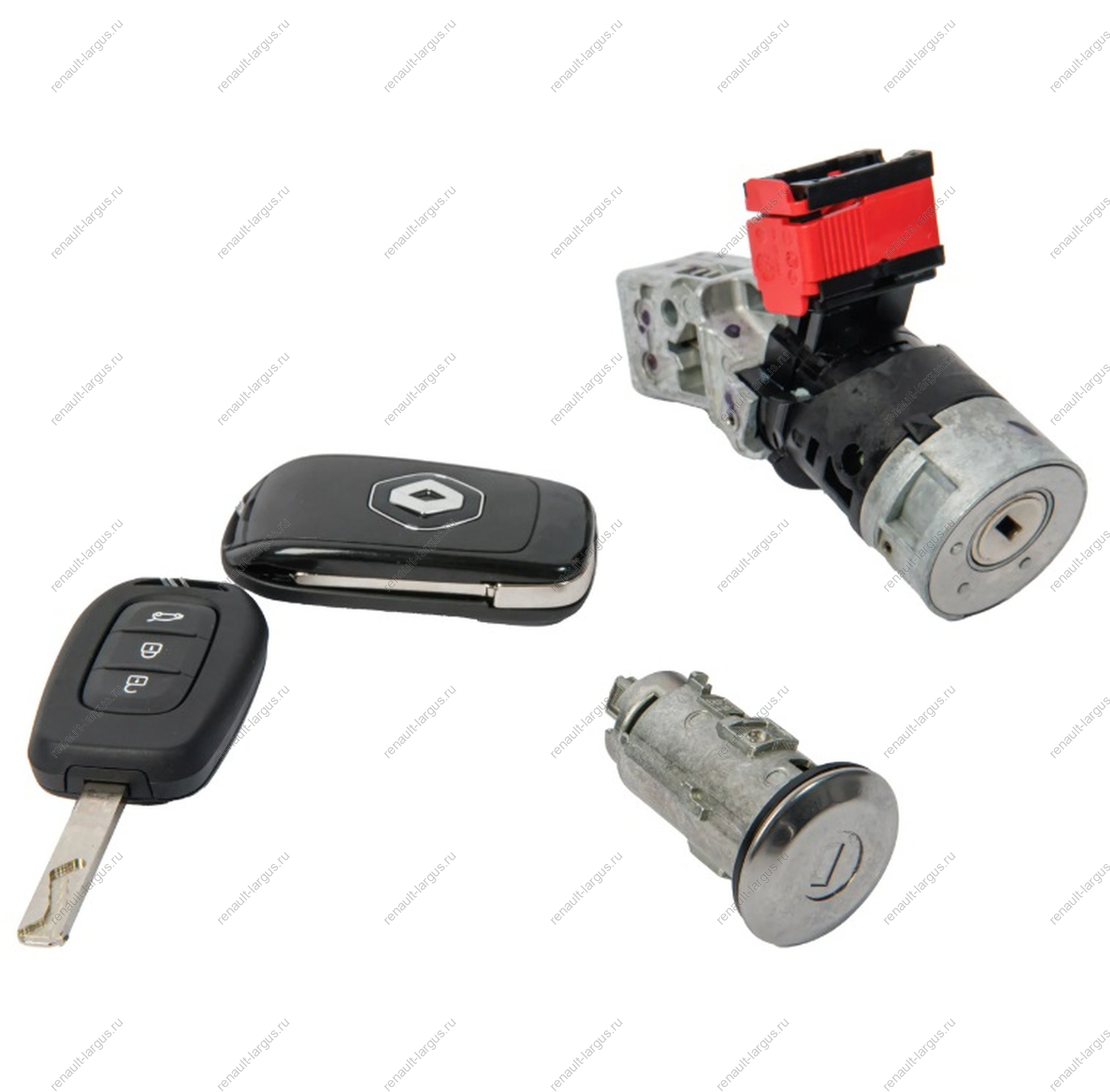 Замок зажигания с личинкой двери, ключи 2шт Renault Duster c 2015 г Renault