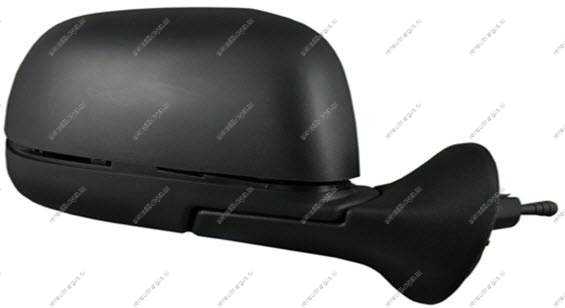 Зеркало правое RENAULT Duster/Рено Дастер после 2010 г электр. c обогревом (с черной облицовкой без покраски) Giving