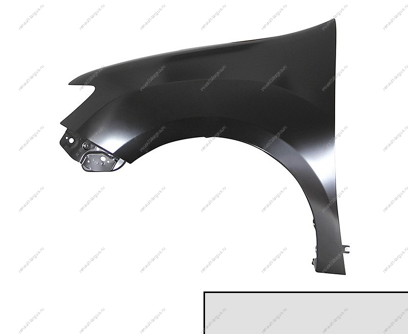 Крыло переднее левое RENAULT Sandero Stepway 2014- крашеное Gris Platine D69 Cерая платина Renault