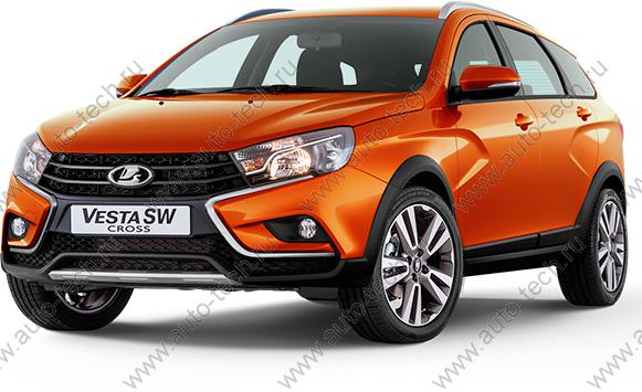 Крыло переднее правое LADA Vesta SW Cross крашеное 130 Марс (Оранжевый) Lada