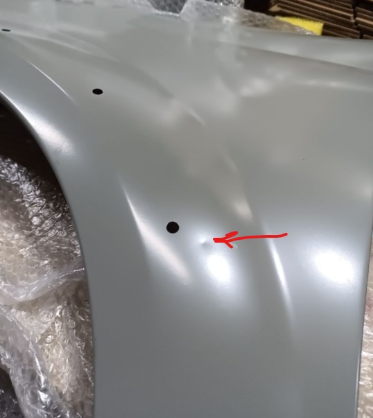 РОЗНИЦА Крыло новое LADA Largus Cross FL NEW (небольшой залом и тычок) перед.лев, кат.грунт Lada