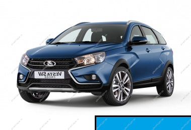 Крыло переднее правое LADA Vesta SW Cross крашеное 476 Дайвинг (ярко-синий) Lada