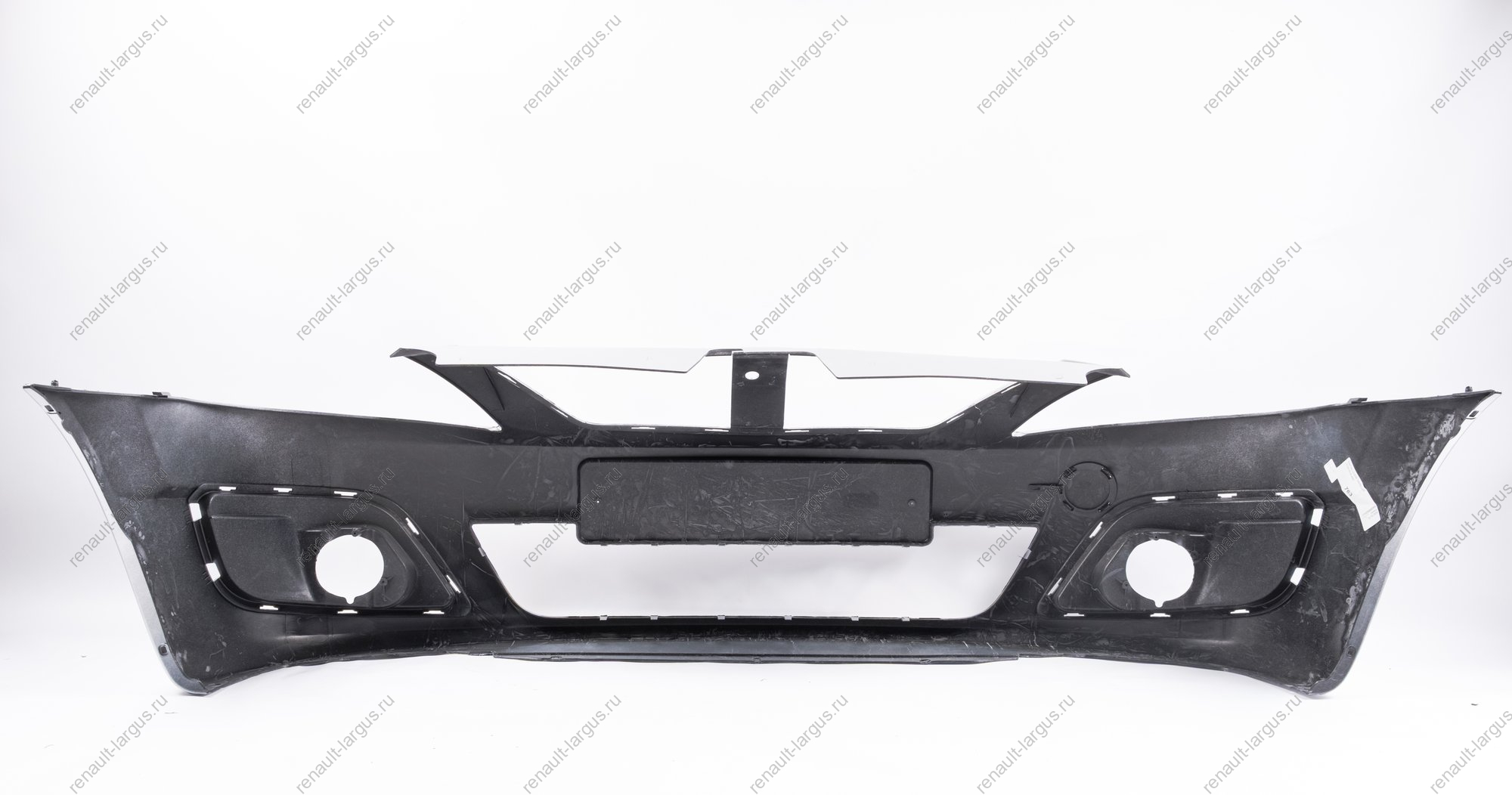 Бампер передний LADA Largus/Лада Ларгус крашеный 691 Платина (Серебристый) без заглушки под букс. крюк Lada