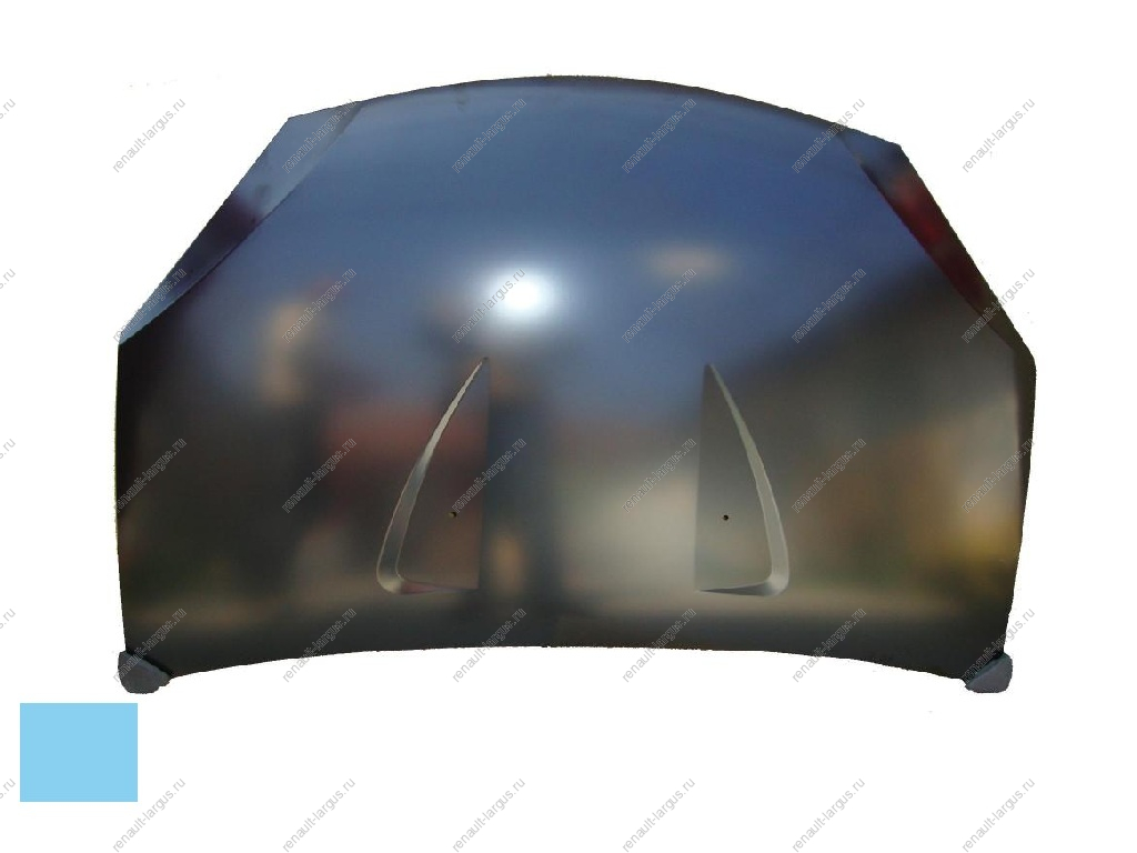 Капот RENAULT Sandero крашеный Bleu Electrique RNZ Металлик API