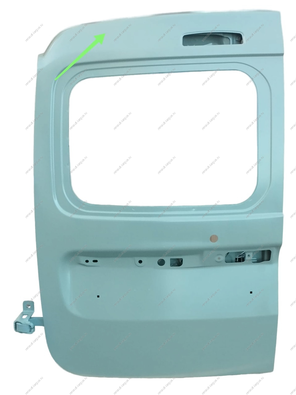 РОЗНИЦА Дверь багажн. новая LADA Largus (FL) NEW лев (с окном, с отв под камеру) ( Один мелкий тычок в верхней части ) Lada