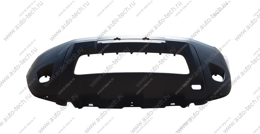 Бампер передний под птф RENAULT Duster/Рено Дастер (верх под покраску низ с тиснением) SAT