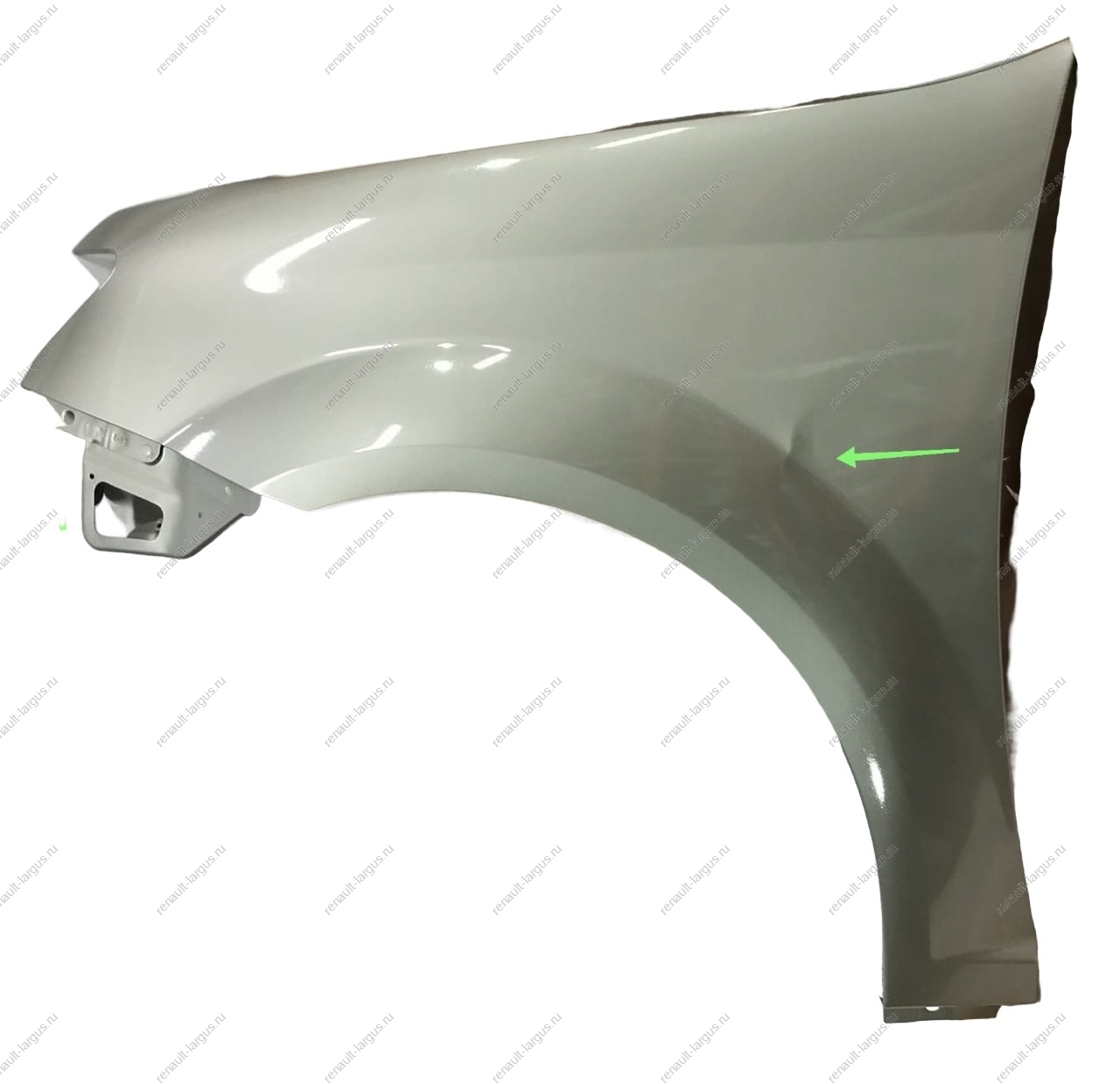 УЦЕНКА Крыло новое LADA Largus Cross (FL) крашеное переднее левое в цвет 242 Серый базальт ( залом на арке, грубык заломы на стыке с фарой ) Lada