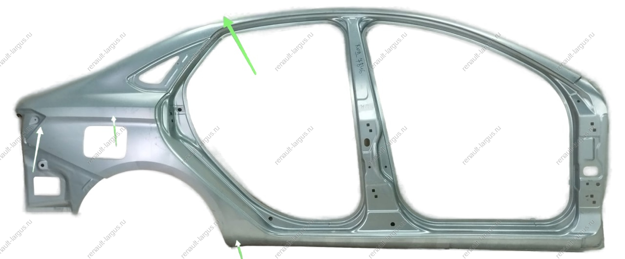 РОЗНИЦА Боковина кузова новая LADA Vesta седан наружн прав (оцинк напыление) ( Несколько деформаций, один тычок ) Lada РОЗНИЦА Боковина кузова новая LADA Vesta седан наружн прав (оцинк напыление) ( Несколько деформаций, один тычок ) Lada