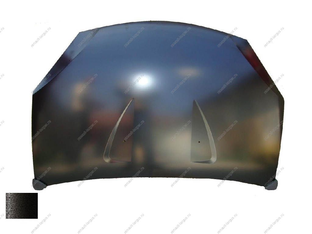 Капот RENAULT Sandero крашеный Noir nachre 676 Черная жемчужина API
