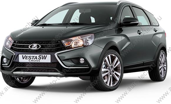 Крыло переднее левое LADA Vesta SW Cross крашеное 496 Фантом (серо-голубой) Lada
