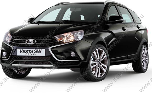 Дверь LADA Vesta SW Cross передняя правая крашеная 676 Черная Жемчужина (черный) АвтоВАЗ