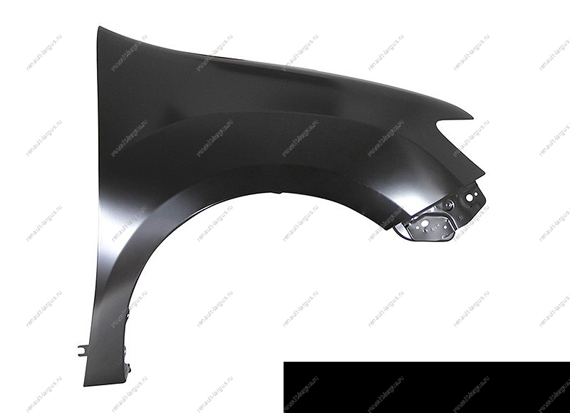 Крыло переднее правое RENAULT Sandero Stepway 2014- крашеное Noir nachre 676 Черная жемчужина Renault