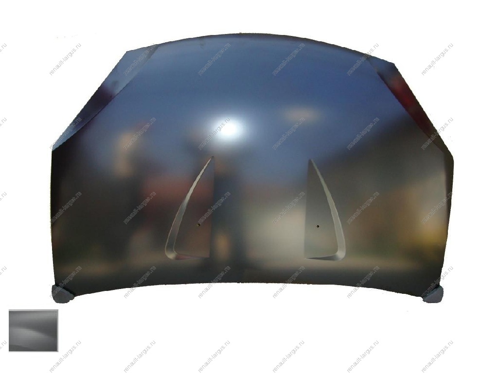Капот RENAULT Sandero крашеный Gris Platine D69 Cерая платина API