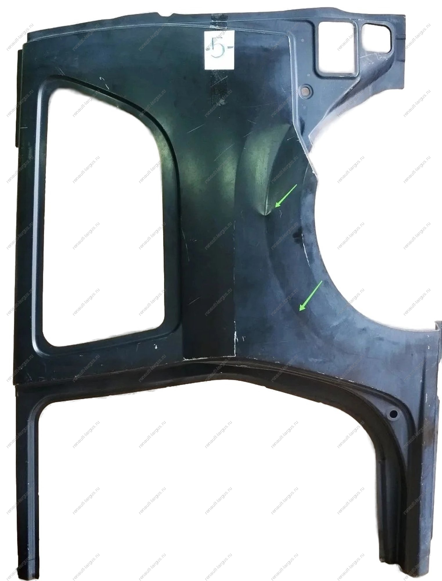 Боковина задняя левая (крыло) (с окном) (черный грунт) LADA Largus/Лада Ларгус (универсал) RENAULT