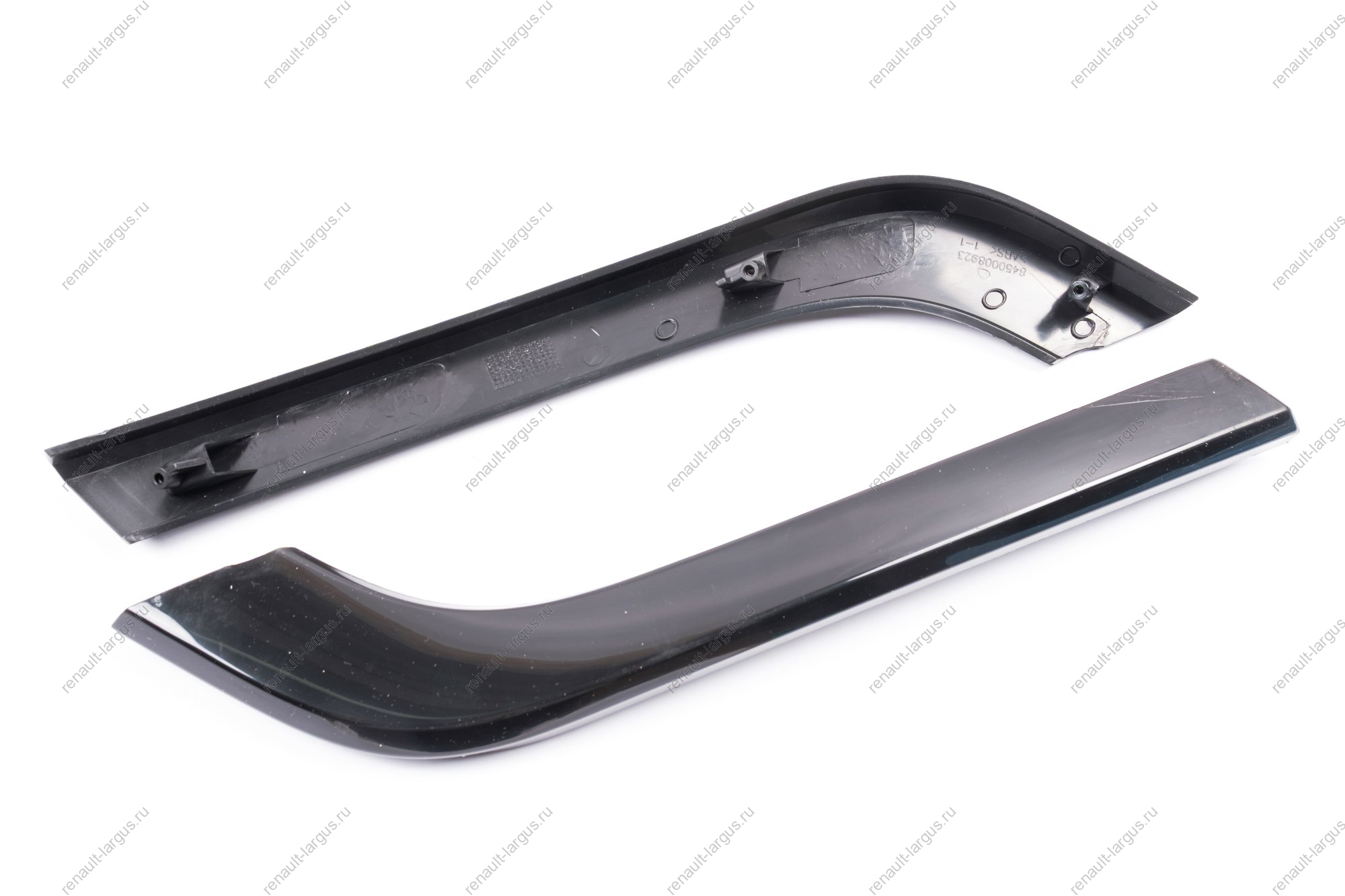 Молдинги LADA Vesta переднего бампера комплект 4 шт.к-т ЧЕРНЫЕ глянец Gamma