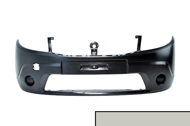 Бампер передний RENAULT Sandero крашеный БЕЗ ПТФ Gris Basalte KNM серый базальт 2008-2013 API