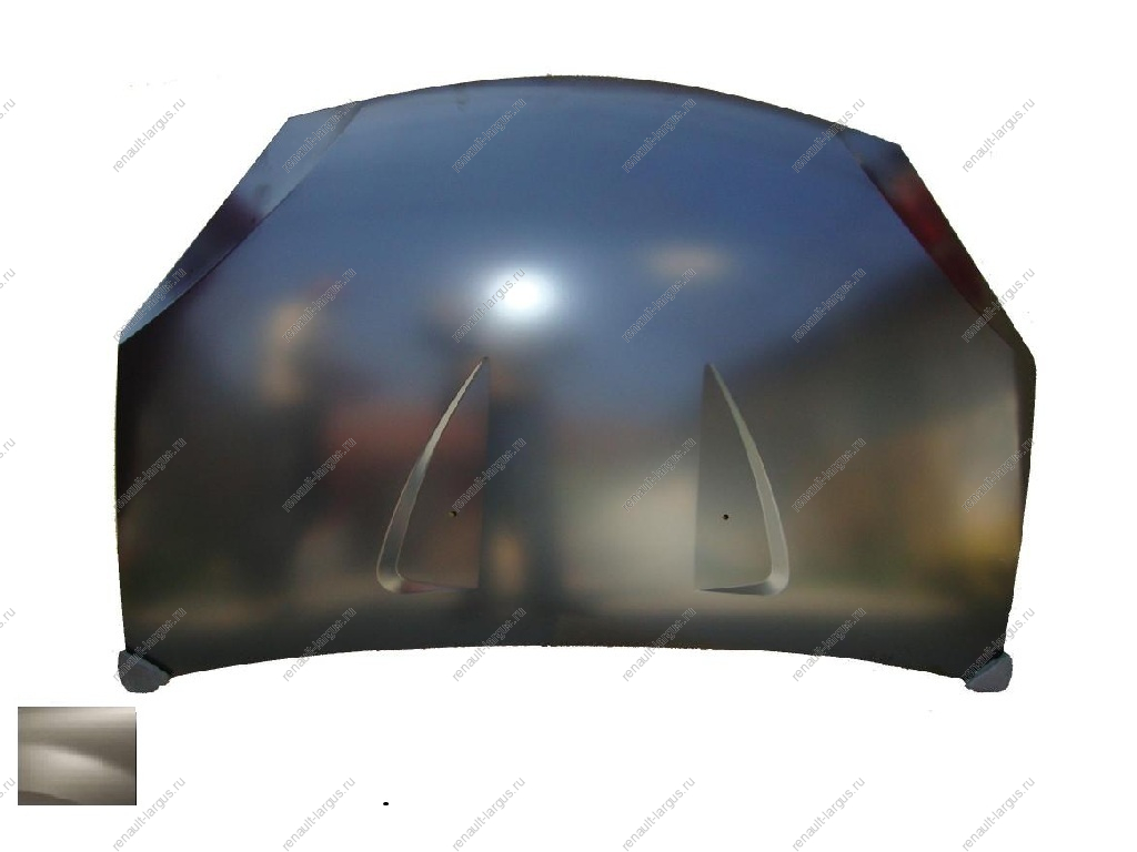 Капот RENAULT Sandero крашеный Gris Basalte KNM Светлый базальт API