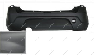 Бампер задний RENAULT Sandero крашеный Gris Platine D69 Cерая платина 2008-2013 BodyParts