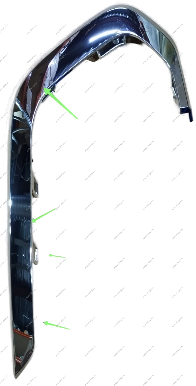 УЦЕНКА Молдинг новый LADA Largus (FL) NEW переднего бампера нижний левый (хром) ( Несколько мелких царапин ) Россия