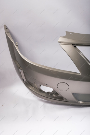 Бампер передний LADA Largus/Лада Ларгус крашеный 242 Серый базальт (Серо-бежевый) без заглушки под букс. крюк Lada