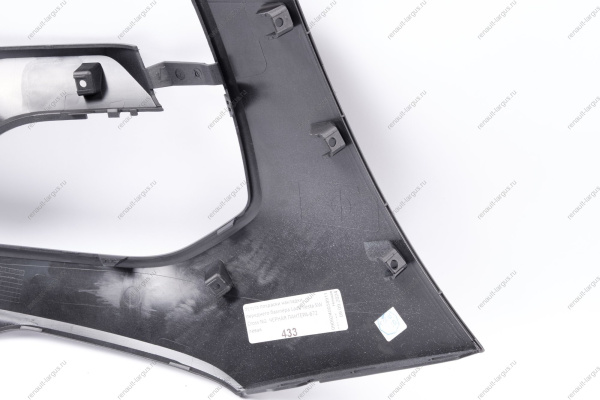 Накладка переднего бампера левая без отвер. под датчик слепой зоны в цвет 672 Пантера (черный) LADA Vesta SW Cross NG Lada