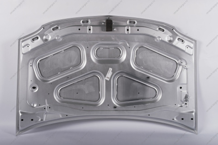 Капот LADA Largus/Лада Ларгус крашеный 691 Платина (Серебристый) с герметиком, герметик только по шву Начало