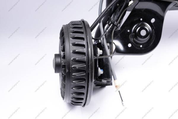 Балка заднего моста LADA Largus/Лада Ларгус с шарнирами (с сайленблоками) в сборе с тормозными барабанами ORIGINAL Lada