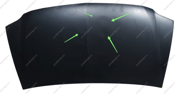 УЦЕНКА Капот новый LADA Largus/RENAULT Logan ( крупные вмятины ) Начало