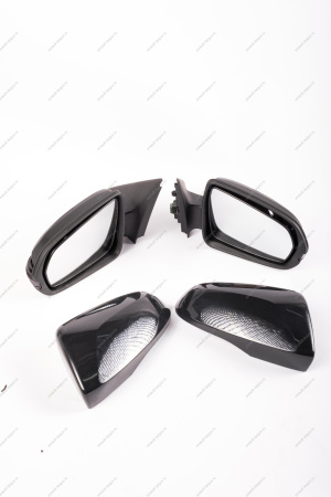 Зеркало LADA Vesta левое+ правое в сборе с накладкой под покраску электропривод , обогрев с повторит поворота в стиле Лексус (тонирован) к-т MIRR