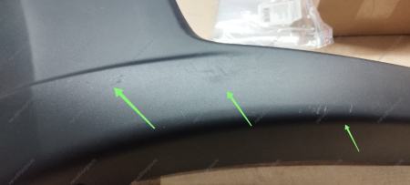 УЦЕНКА Накладка новая LADA Largus Cross (FL) NEW переднего бампера правая (с клипсами и лентой)( Множество царапин )