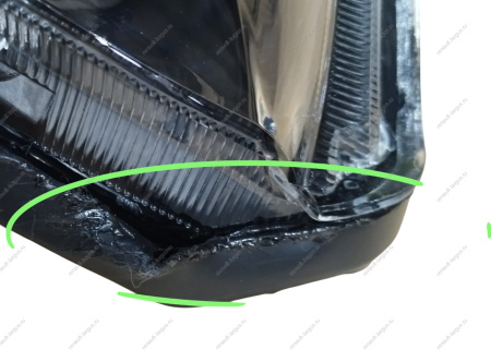 РОЗНИЦА Фара новая LADA Vesta/SW/ SW Cross левая (с логотипом) (качество оригинала) ( Некачественное литьё корпуса ) Gamma