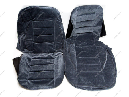 Чехлы LADA Largus (7-мест.) флок дутые 3 ряд сиденья расклад. черные Россия
