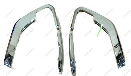 Молдинг переднего бампера к-т 4шт (хром) LADA Vesta FL Россия