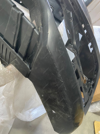 Бампер царапины (розница) передний неокрашенный с отверстиями под датчики системы парковки (под покраску) LADA Vesta NG Lada