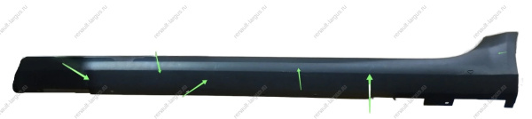 УЦЕНКА Обтекатель новый LADA Xray Cross порога левый с крепежом (тиснение) (царапины) ( смотри код 32695) Lada