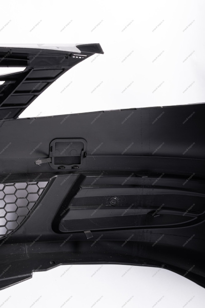 Бампер передний RENAULT Logan/Рено Логан без птф после (шершавый) 2010 (+решетка нижняя +верхняя) Gamma