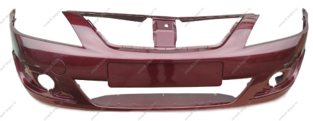 УЦЕНКА Бампер передний новый LADA Largus крашеный 191 Венера (Красный) без заглушки ( Трещина в нижнем левом углу ) Lada