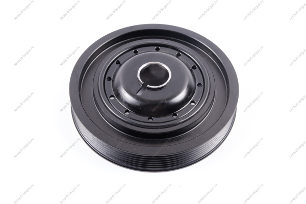 Шкив коленвала ремня генератора под ГУР с кондиционером двигат. K4M RENAULT Logan Sat