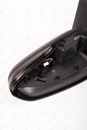 Зеркало LADA Vesta левое+ правое в сборе с накладкой под покраску электропривод , обогрев с повторит поворота в стиле Лексус (тонирован) к-т MIRR