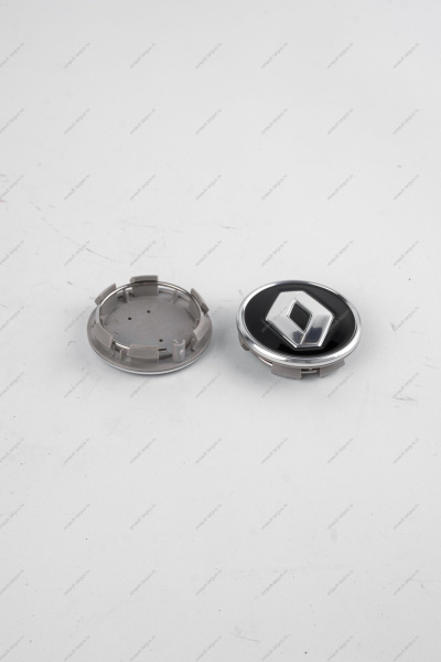 Колпак колеса ,RENAULT, (глянцевый черный с металлическим ободком) Renault