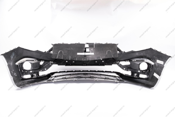 Бампер передний без отверстий под датчики системы парковки в цвет 691 Платина (Серебристый) LADA Vesta FL Lada