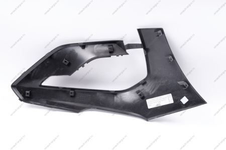 Накладка переднего бампера левая без отвер. под датчик слепой зоны в цвет 672 Пантера (черный) LADA Vesta SW Cross NG Lada
