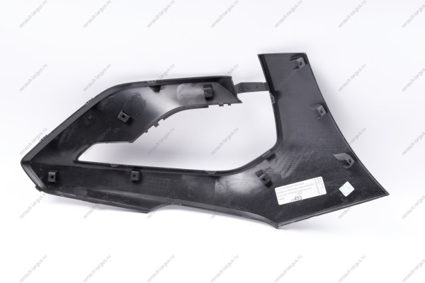 Накладка переднего бампера левая без отвер. под датчик слепой зоны в цвет 672 Пантера (черный) LADA Vesta SW Cross NG Lada