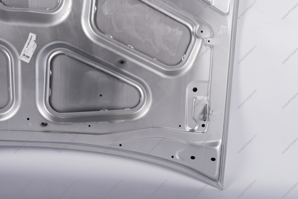 Капот LADA Largus/Лада Ларгус крашеный 691 Платина (Серебристый) с герметиком, герметик только по шву Начало