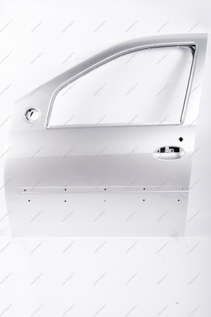 Дверь передняя левая LADA Largus/Лада Ларгус крашеная (с отв. под молдинг) 691 Платина (Серебристый Lada