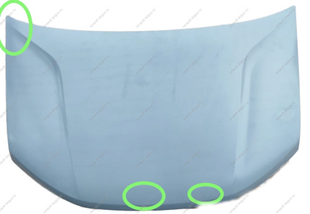 УЦЕНКА Капот LADA Largus (FL) NEW ) (Загнут угол, два грубых тычка ) (катафорезный грунт) Lada