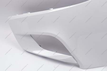 Накладка переднего бампера левая без отвер. под датчик слепой зоны в цвет 221 Ледниковый (белый) LADA Vesta SW Cross NG Lada